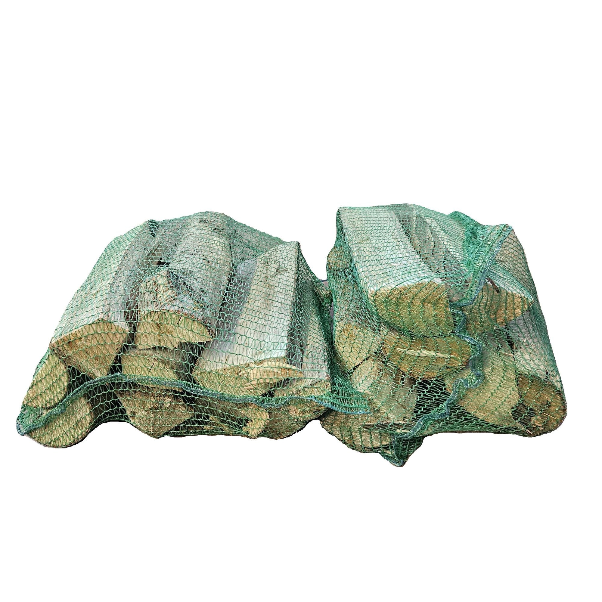Kaminholz Laubholz-Mix 25 cm Scheitlänge, im Netzsack 12,5 dm³, kammergetrocknet & sofort brennbereit.