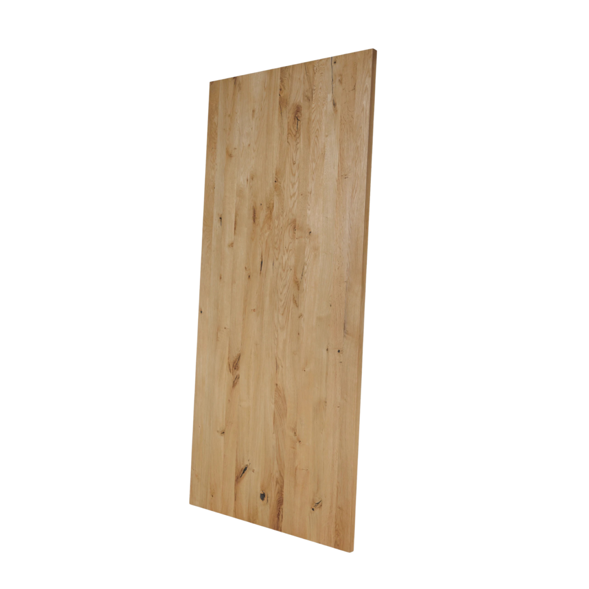 Столешница из массива дуба 4 см с кромкой из дерева разных размеров и ножками 2 варианта