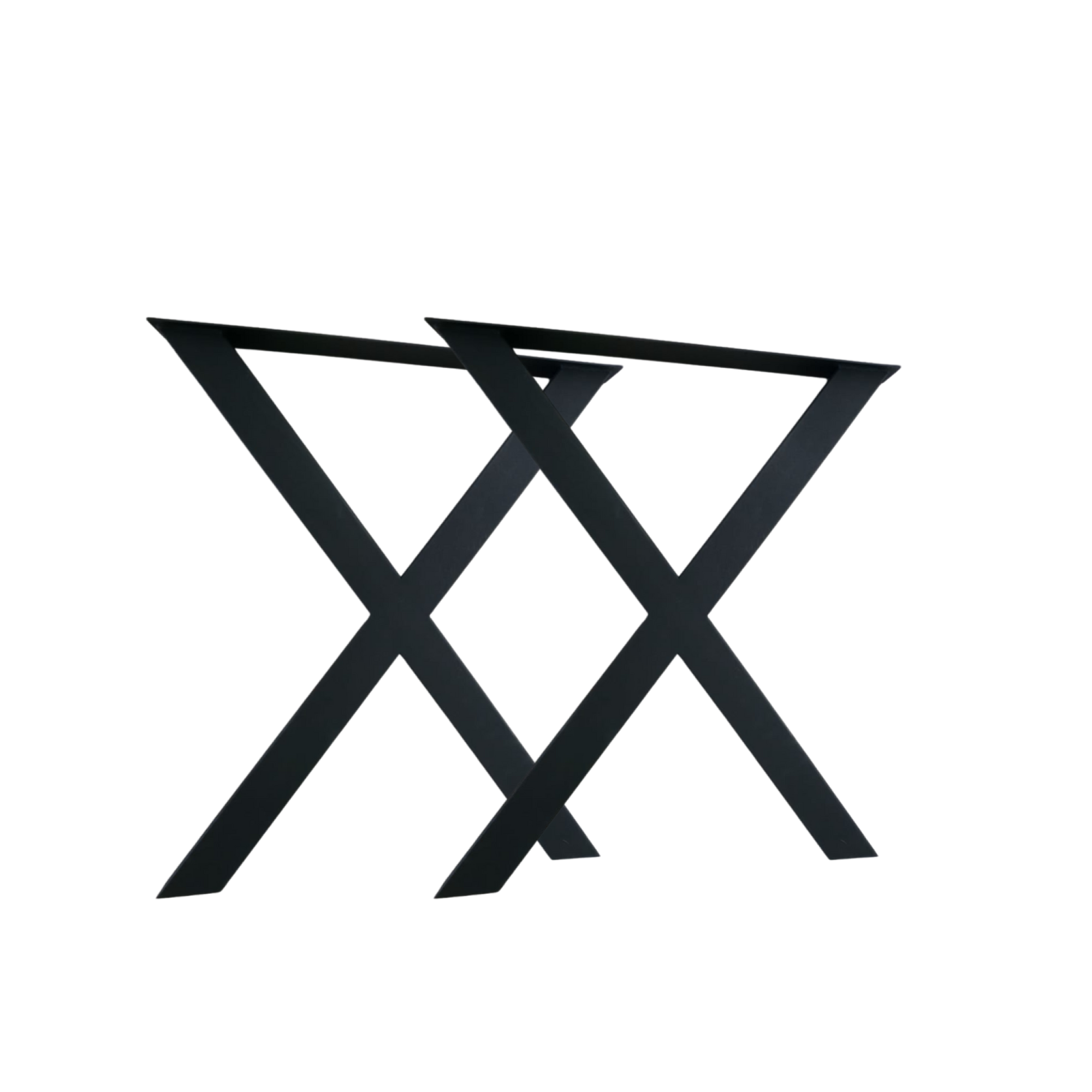 Massivholztisch Eiche  – Esszimmertisch mit 4 cm Tischplatte,  in 140-240 cm Länge,  mit Baumkante und gerade Kante &  X-Gestell aus Metall – moderner Esstisch Industrie-Design, handgefertigt, Kratzfest & natürlich geölt