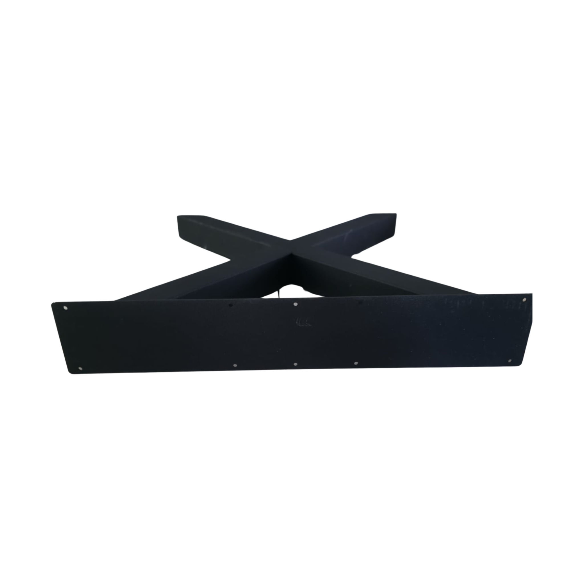 Massivholztisch Eiche  – Esszimmertisch mit 4 cm Tischplatte,  in 140-240 cm Länge,  mit Baumkante und gerade Kante &  X-Gestell aus Metall – moderner Esstisch Industrie-Design, handgefertigt, Kratzfest & natürlich geölt