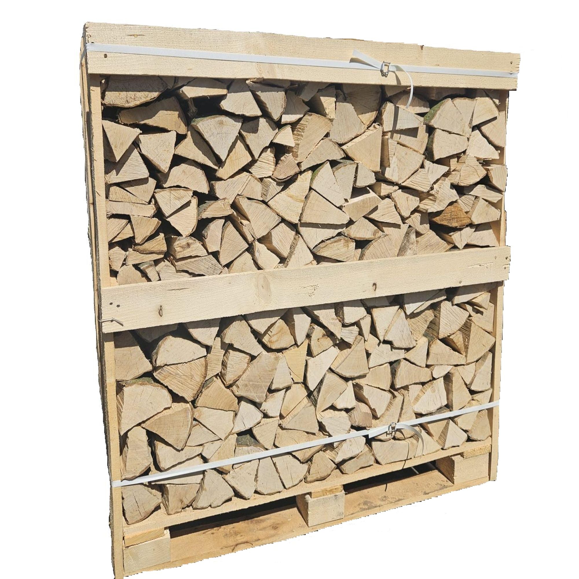 Дрова буковые 25 см – 1 кубический метр в ящике, высушенные в камере (80x120x205 см)