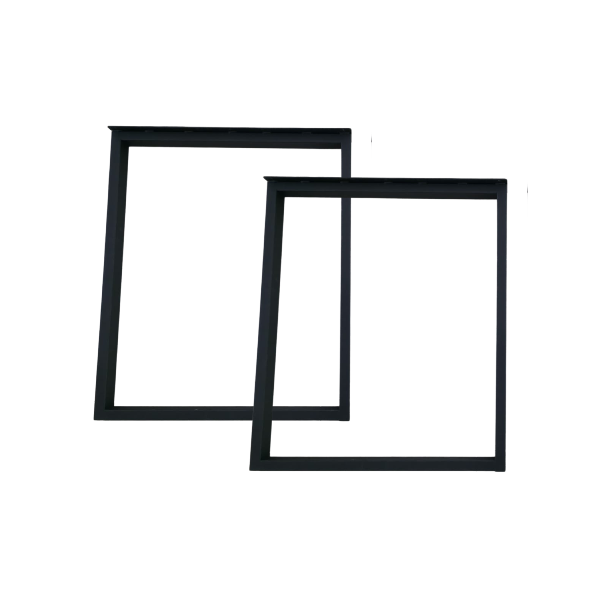 Massivholztisch Eiche  – Esszimmertisch mit 4 cm, in 140-240 cm Länge Tischplatte, mit Baumkante und gerade Kante & U-Gestell aus Metall – moderner Esstisch, Kratzfest & natürlich geölt , handgefertigt