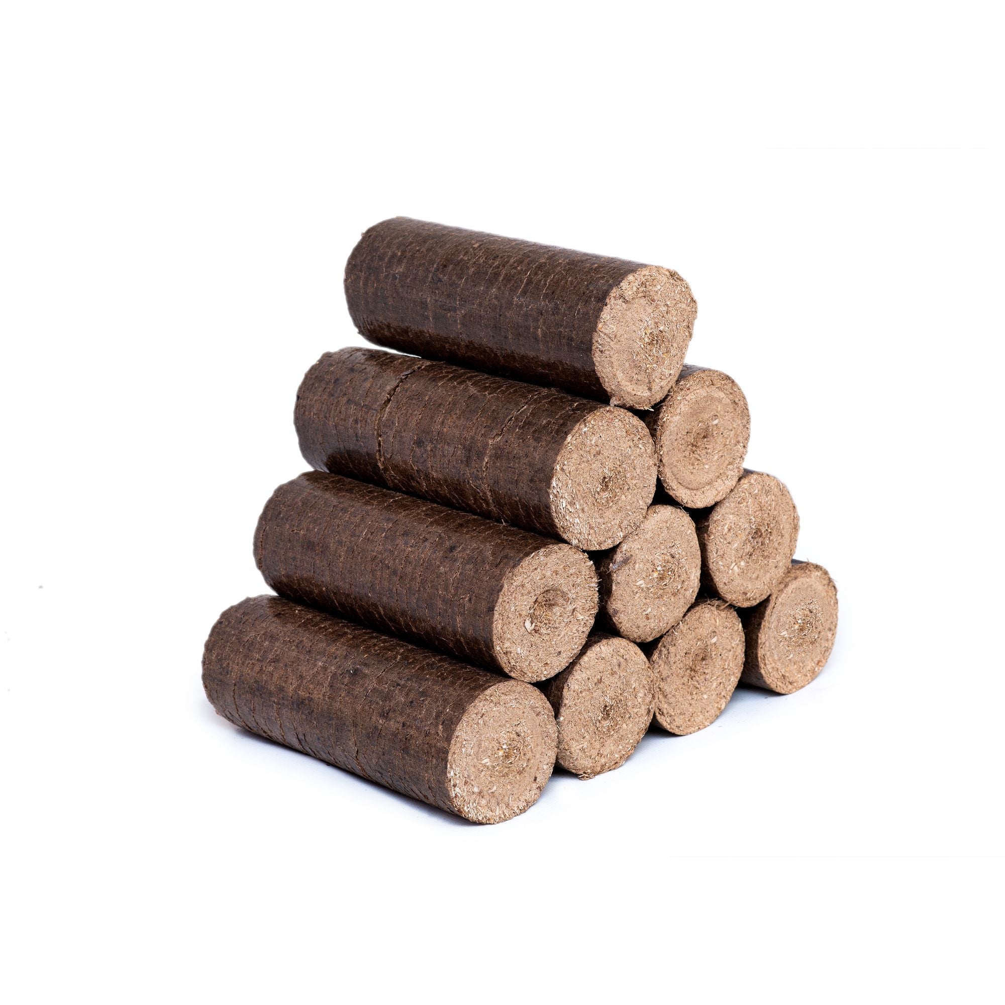 Holzbriketts Nestro (rund) 100% Eiche 10 Kg Packung