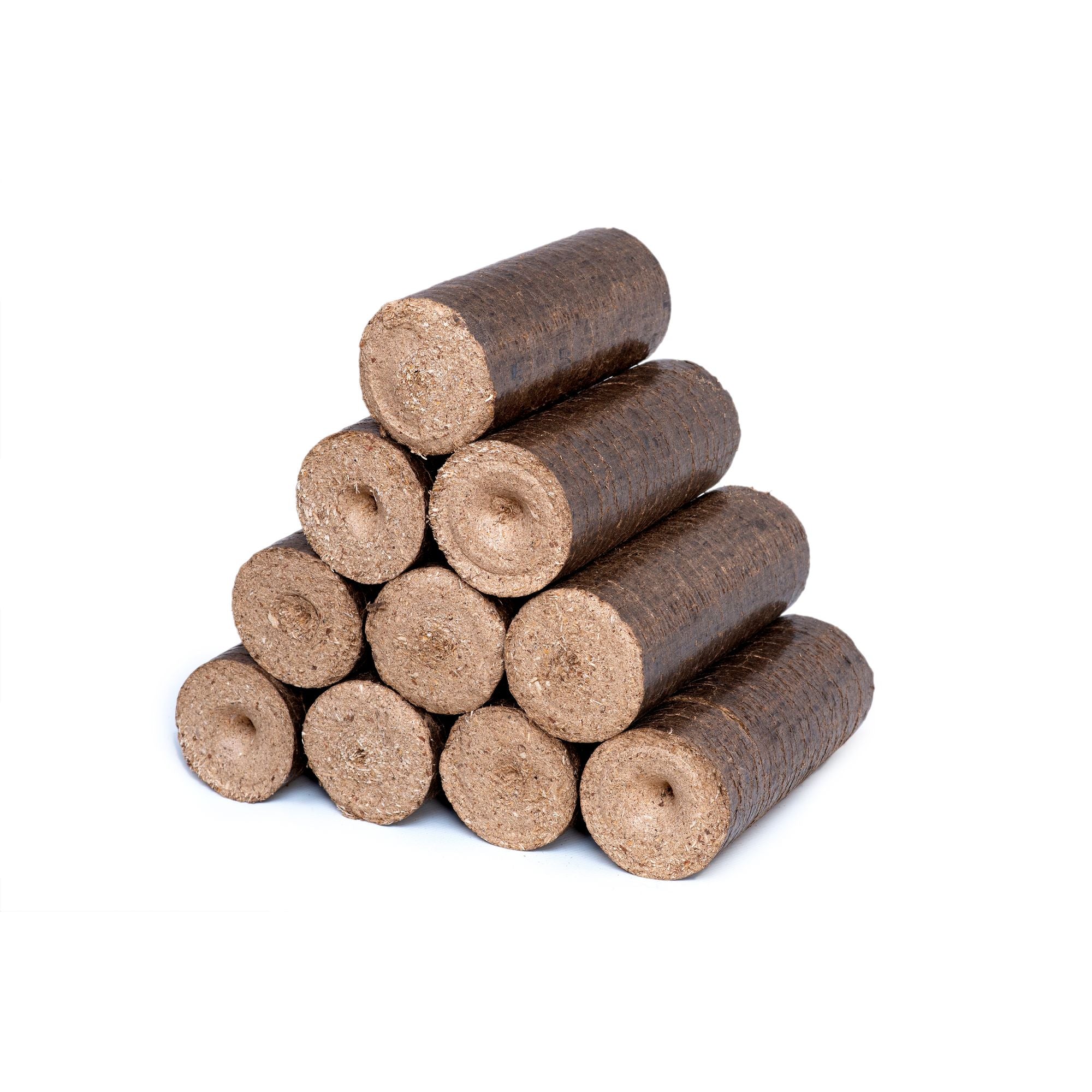 Nestro wood briquettes (round) 10 kg pack