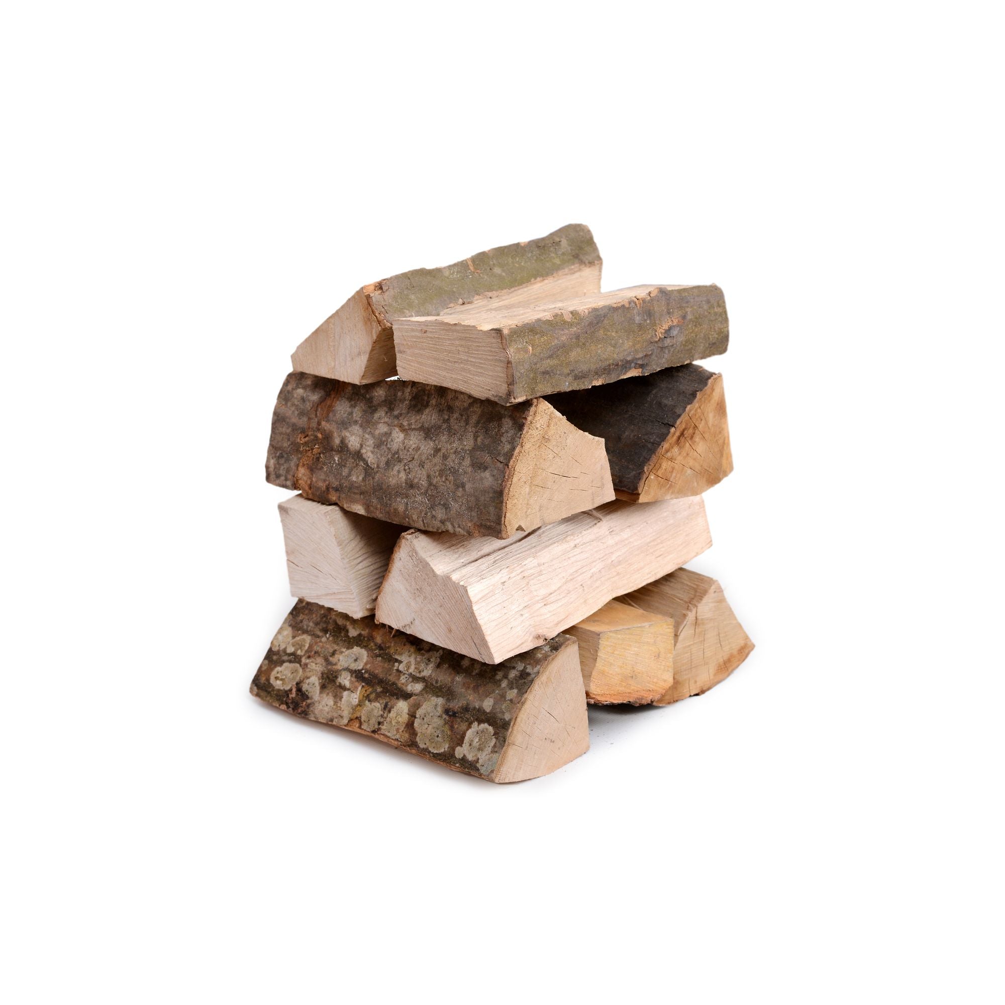Kaminholz Laubholz-Mix 25 cm Scheitlänge, im Netzsack 12,5 dm³, kammergetrocknet & sofort brennbereit.