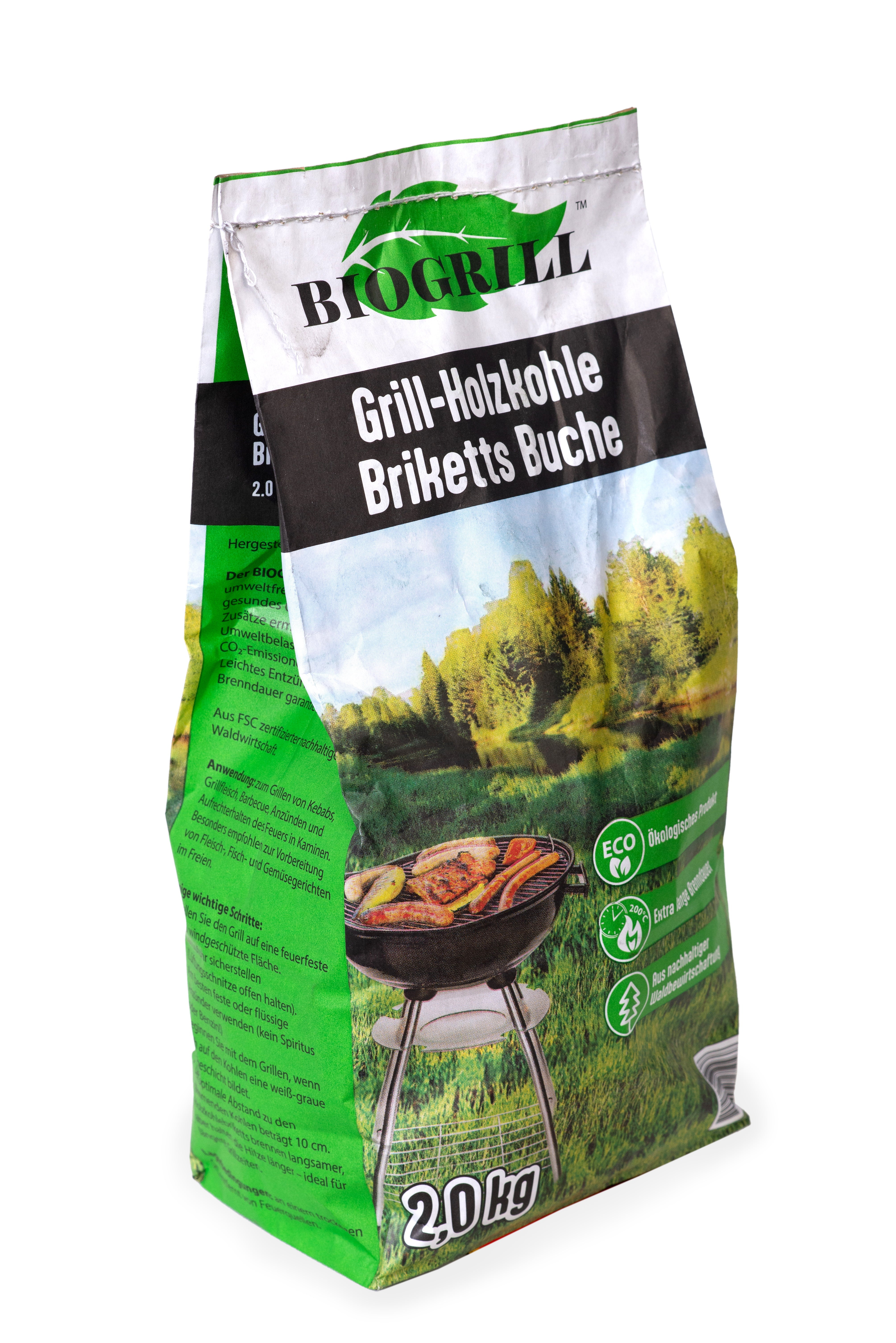 Set Grillkohle 11 kg – 5 kg Holzgrillkohle + 4 kg Buchenholzkohlebriketts +2 kg Buchenholzkohlebriketts Gratis, Premium Naturkohle für Grill & BBQ – Lange Glut, schnelles Anzünden, hohe Hitze – Ideal für Holzkohlegrill & Smoker