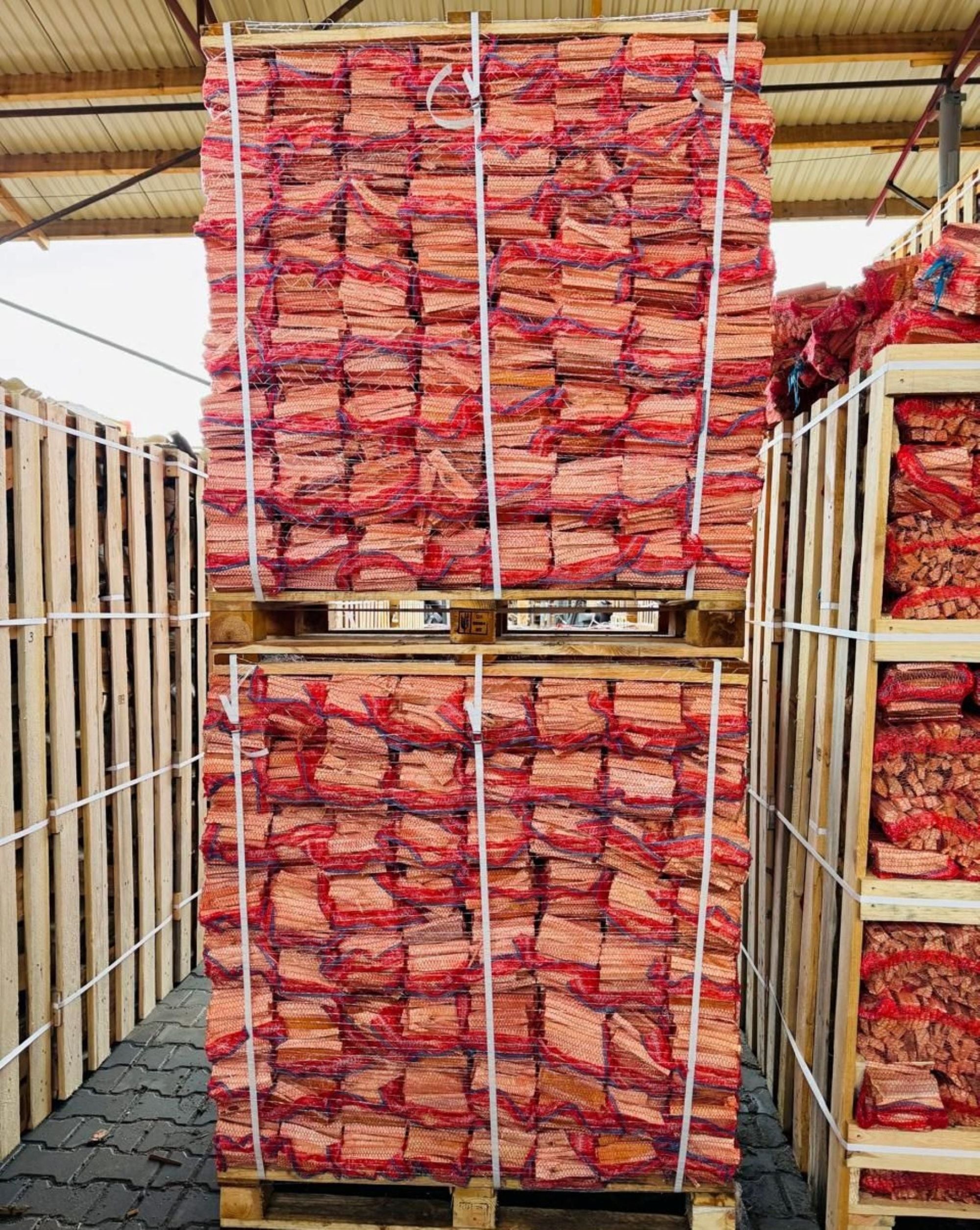 Дрова для растопки, 5 дм³ в сетке-мешке, из хвойных пород древесины