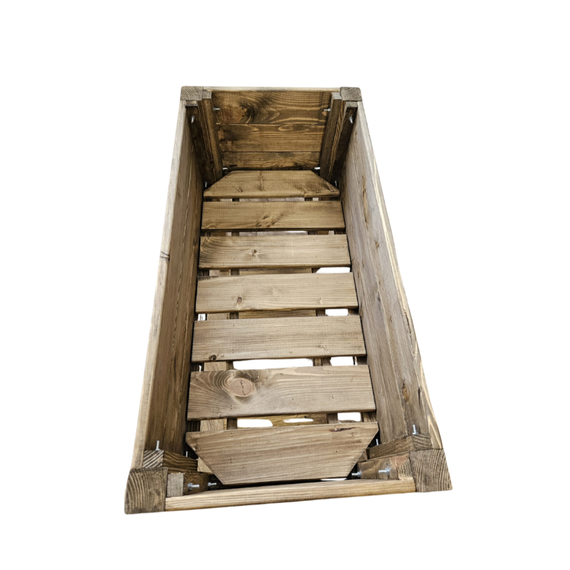 Hochbeet aus massivem Kiefernholz 79x40x78 cm – Rechteckig, natur geölt, für Garten, Terrasse & Balkon – Pflanzkasten Holz – Robustes Pflanzbeet Outdoor