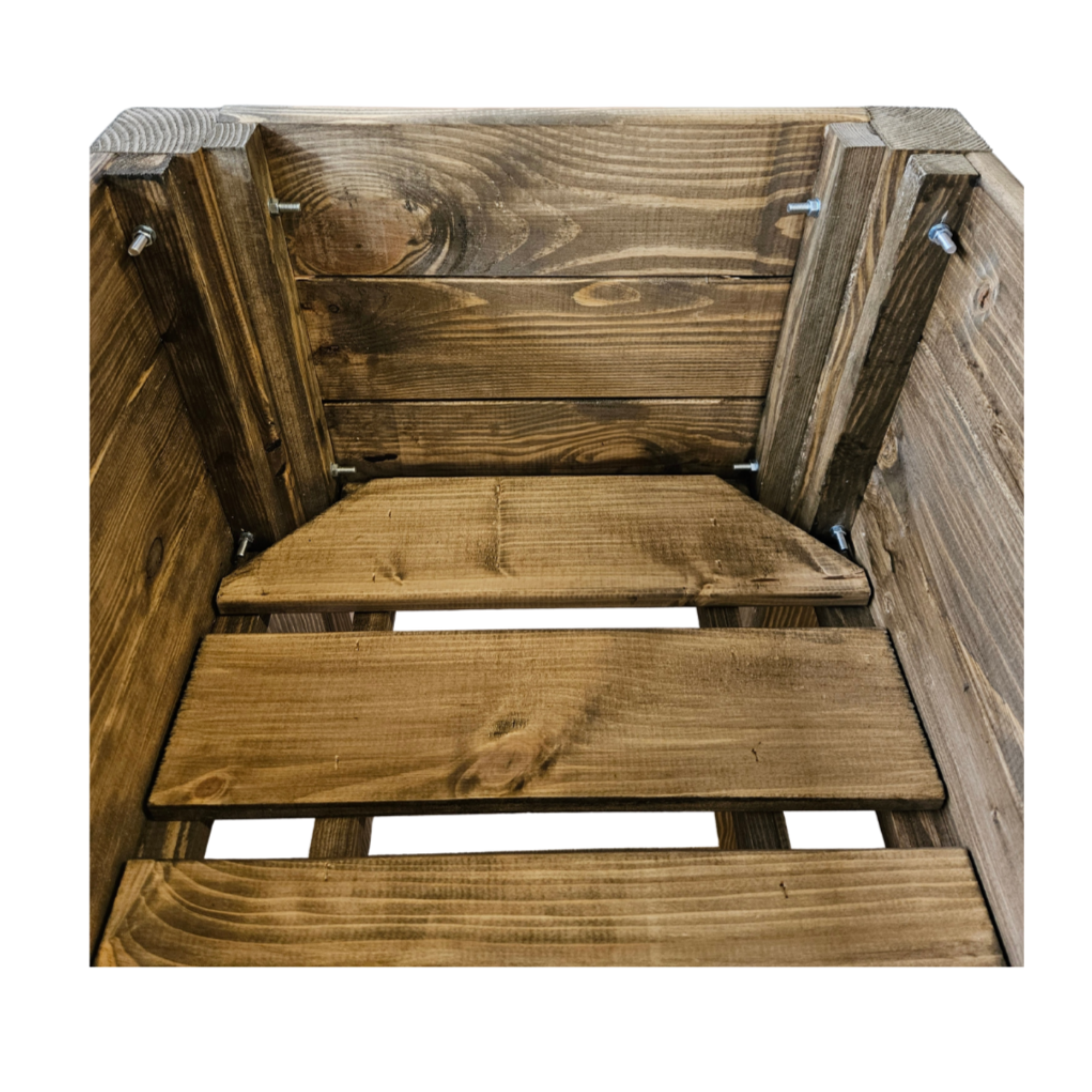 Hochbeet aus massivem Kiefernholz 79x40x78 cm – Rechteckig, natur geölt, für Garten, Terrasse & Balkon – Pflanzkasten Holz – Robustes Pflanzbeet Outdoor