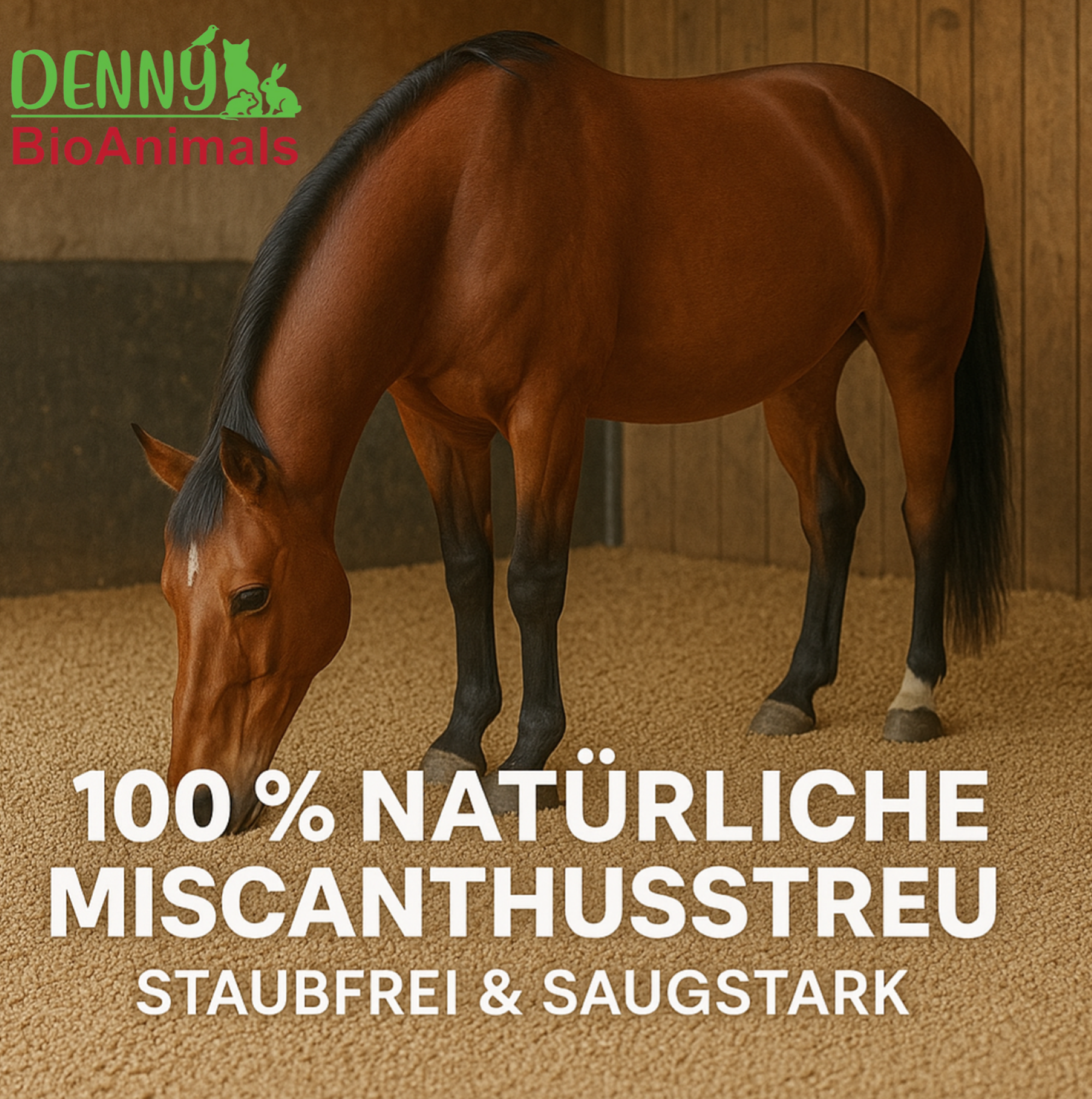 Miscanthus Pellets Einstreu 8 mm – 15 kg Sack | 100% Naturprodukt | Staubarme Pferde- & Tierstreu | Hohe Saugkraft & Geruchsbindung | Umweltfreundliche Alternative zu Sägespänen