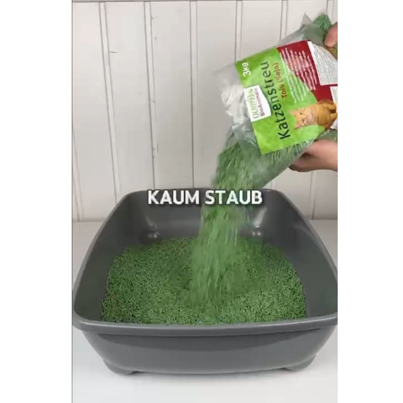 Denny BioAnimals®  Tofu Katzenstreu 3 kg/8L – 100 % natürlich & biologisch abbaubar – ultra saugstark, klumpend, staubfrei & geruchsneutral – nachhaltiges Katzenstreu aus Pflanzenfasern.