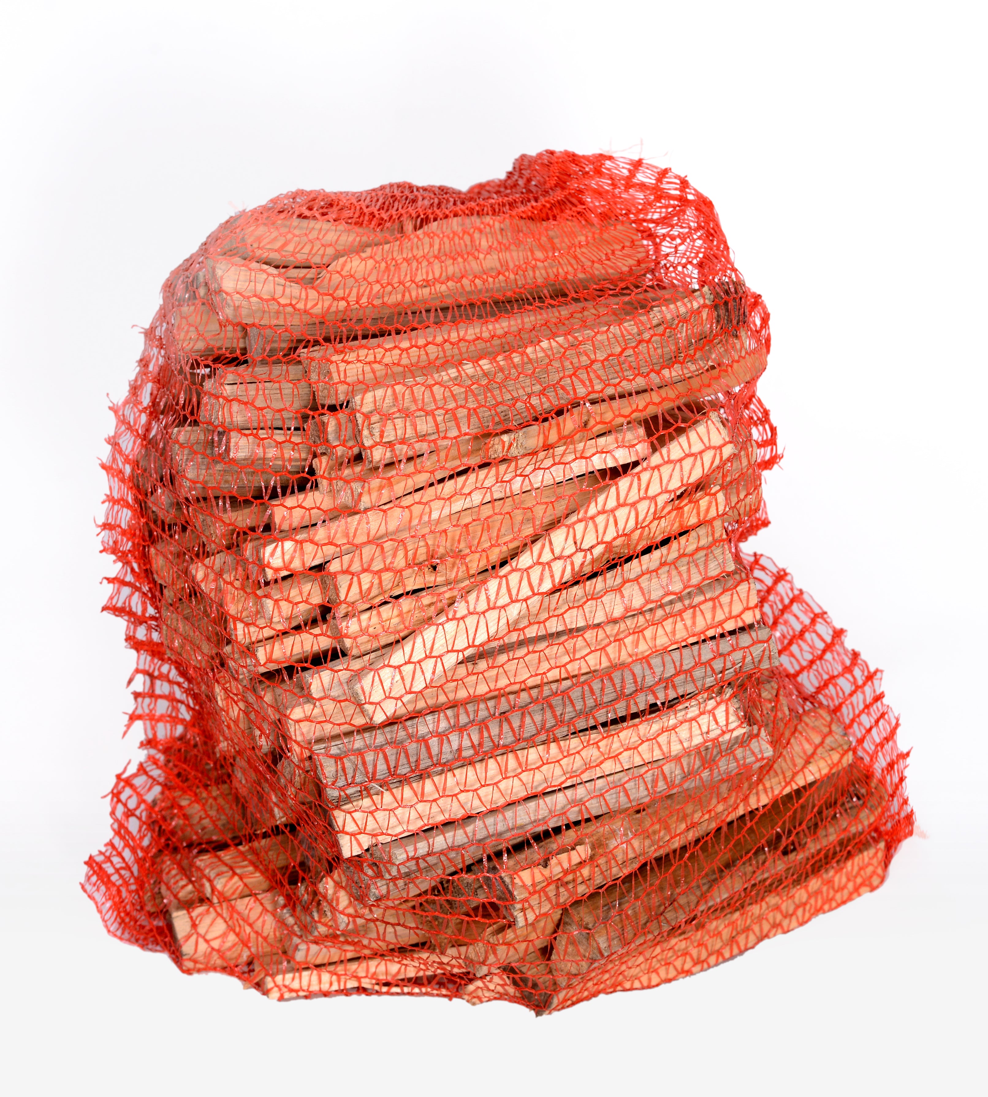 Anzündholz/ Anfeuerholz , 5 dm³ im Netzsack, aus Nadelholz