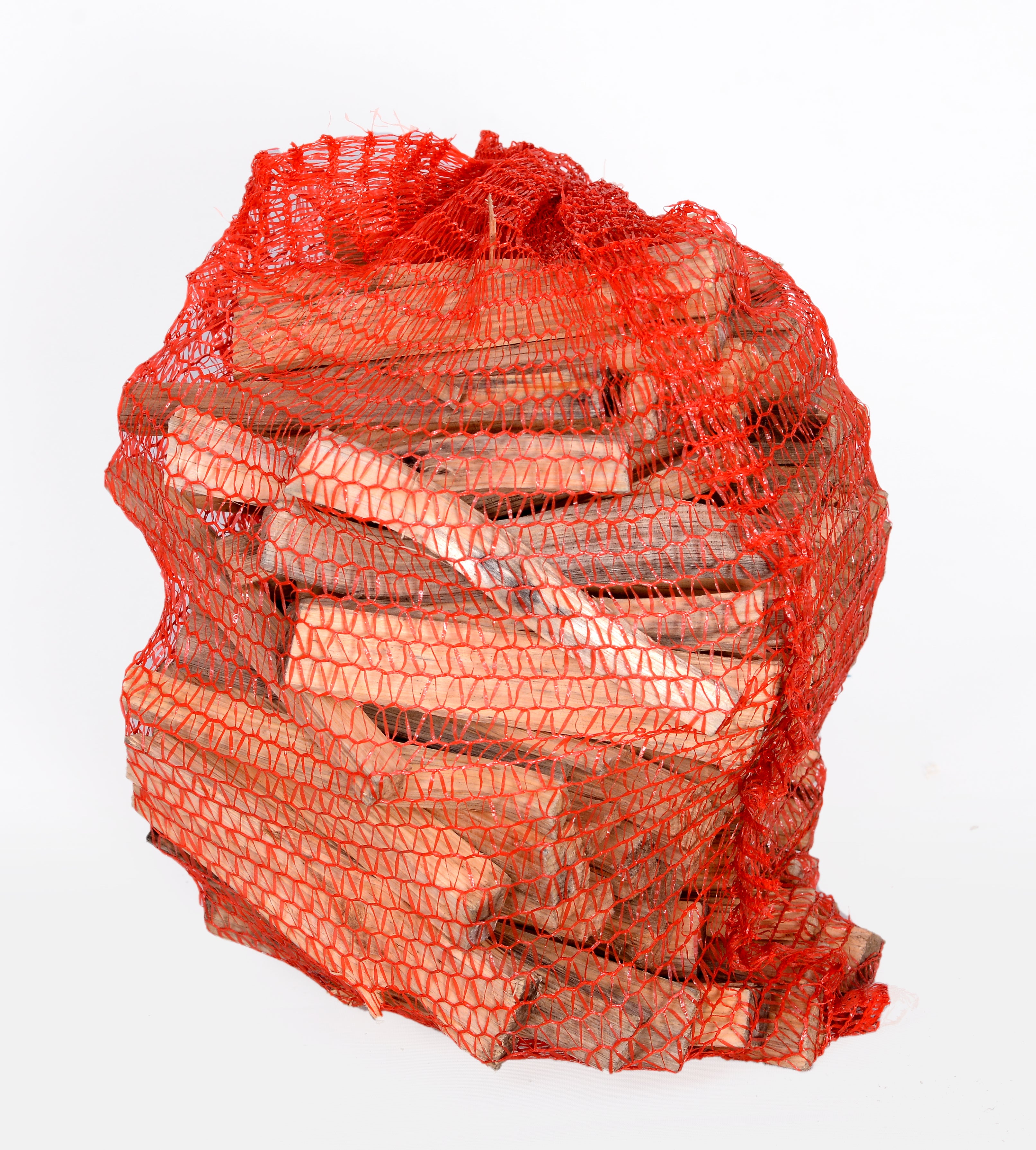 Anzündholz/ Anfeuerholz , 5 dm³ im Netzsack, aus Nadelholz