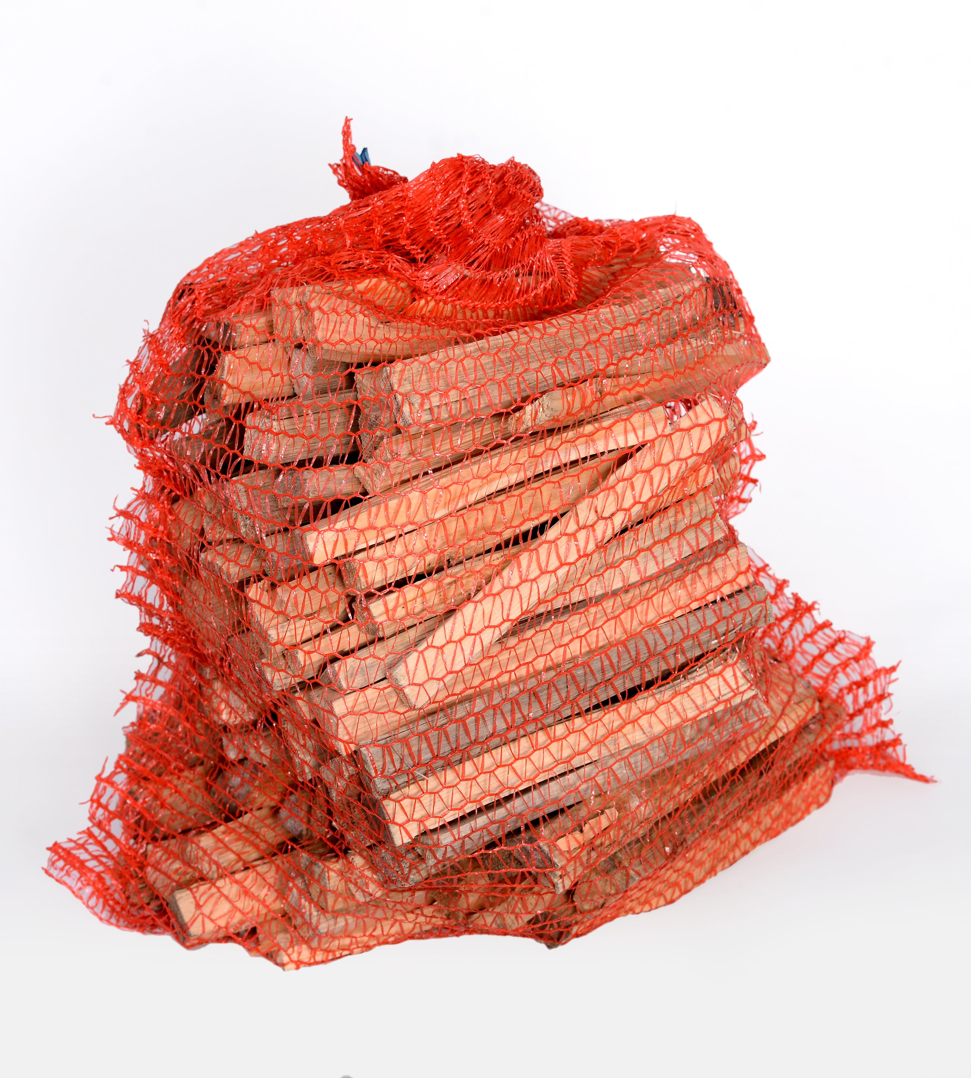 Anzündholz/ Anfeuerholz , 5 dm³ im Netzsack, aus Nadelholz