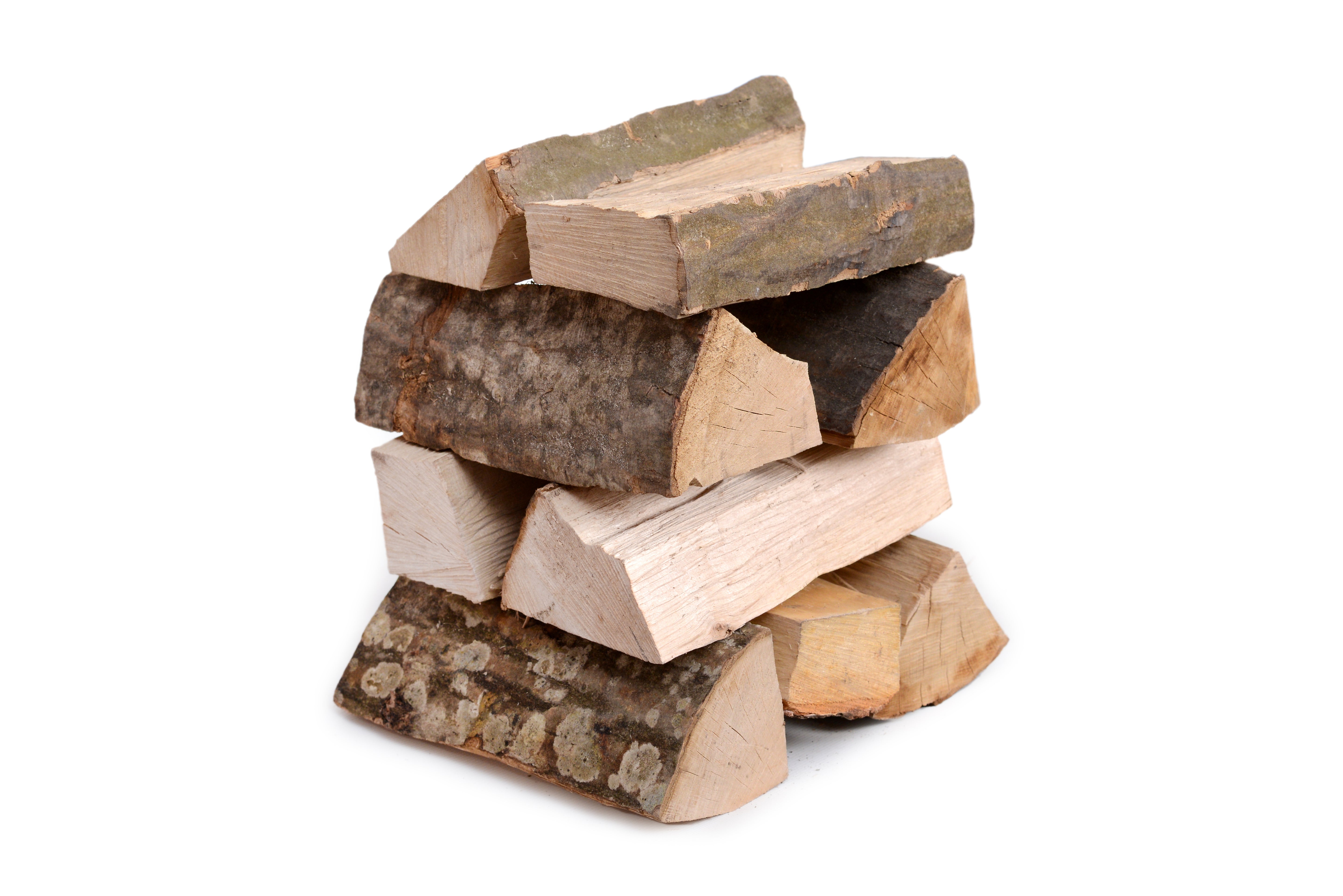 Kaminholz Laubholz-Mix, kammergetrocknet, im Netzsack  12,5 dm³