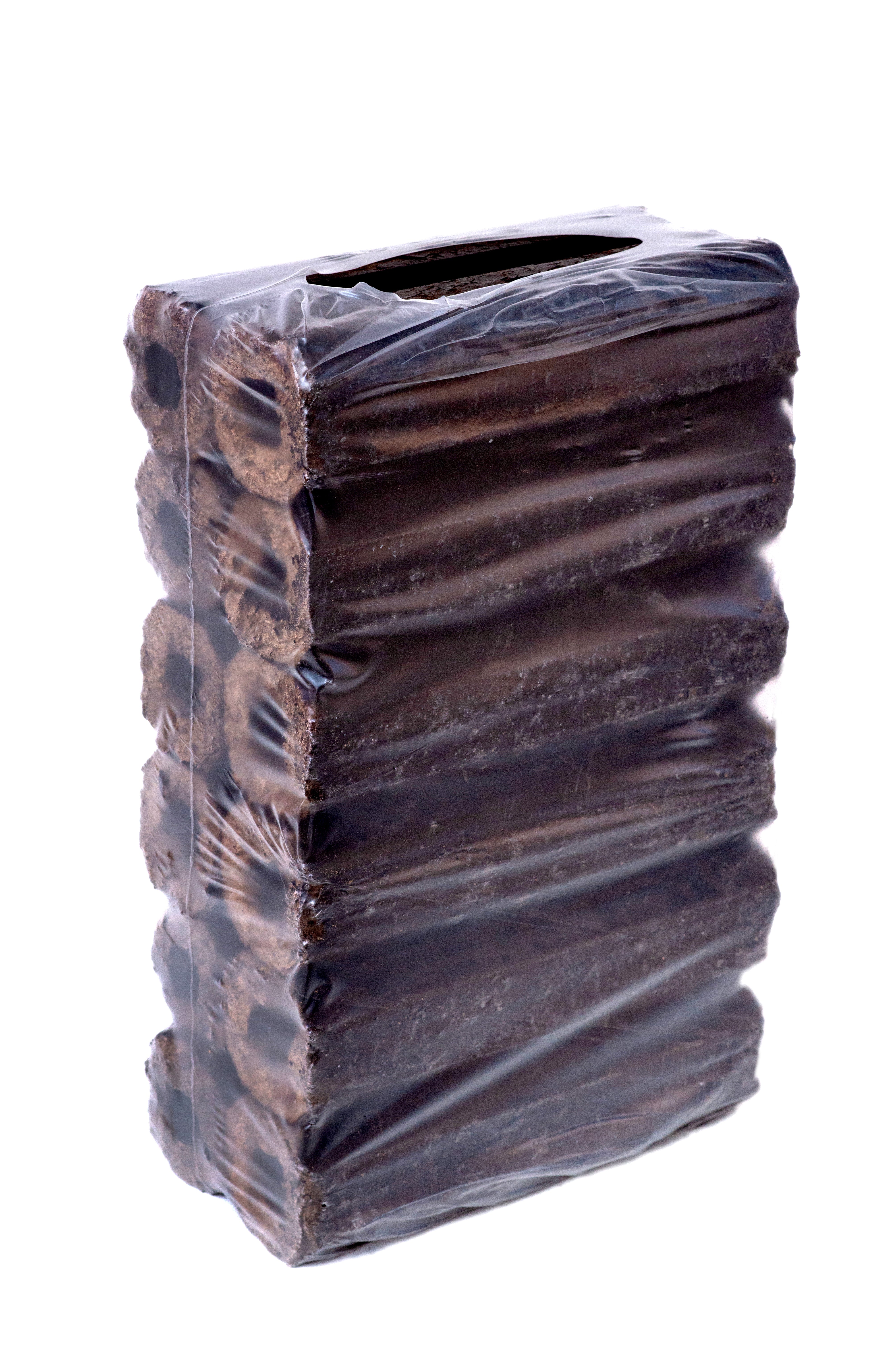 Holzbriketts PiniKay aus Eiche, 8 eck. Form